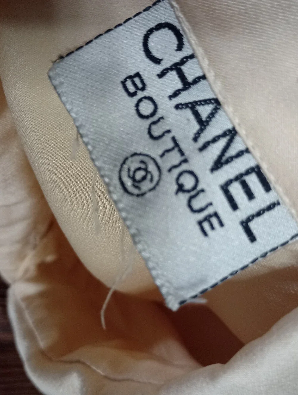 Vintage Chanel Boutique Collared Blouse With Gold Tone Buttons